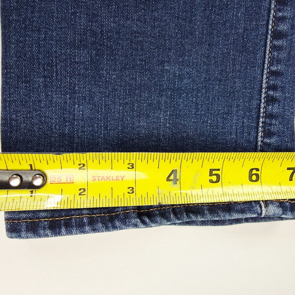 Lucky Brand Sweet Mid Rise Straight 29X32 Womens Size 8/29 Blue Denim Logo Jeans - Picture 4 of 14